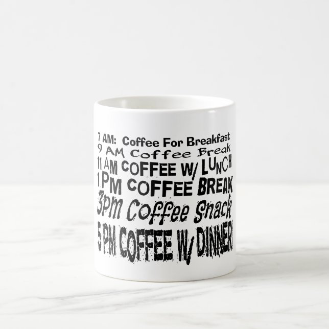 Rolig kaffepaus-schemalagd kaffemugg (Center)