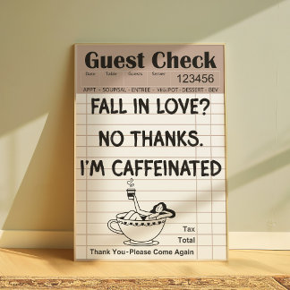 Rolig kafferast poster