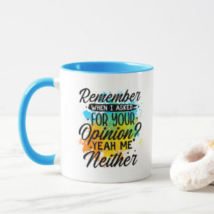Rolig kaffesarkasm åsiktskonst mugg