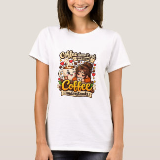 Rolig kaffesats som förstår mig t shirt