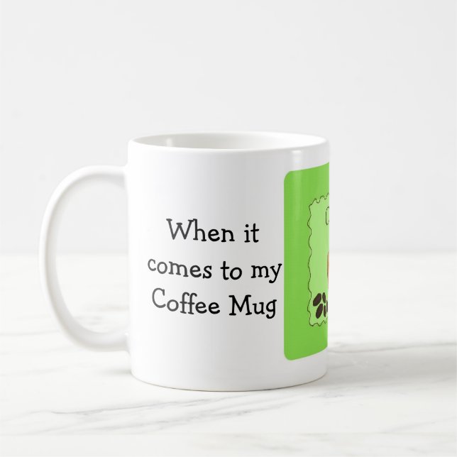 Rolig kaffesats Storlek spelar roll Kaffemugg (Vänster)