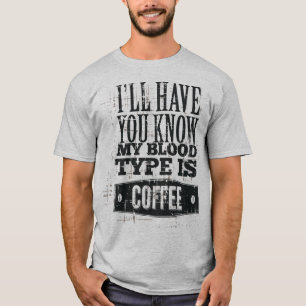 Rolig kaffet-shirt för män tee
