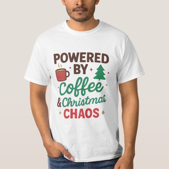 Rolig kaffetröja till jul t shirt (Framsida)