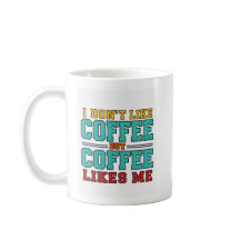 Rolig kaffetypografi Design