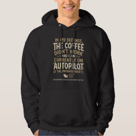 Rolig kaffetypsnitt hoodie