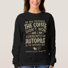 Rolig kaffetypsnitt t shirt