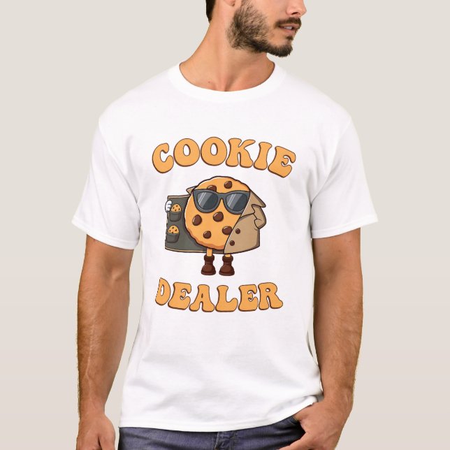 Rolig Kakhandlare Bakning T Shirt (Framsida)