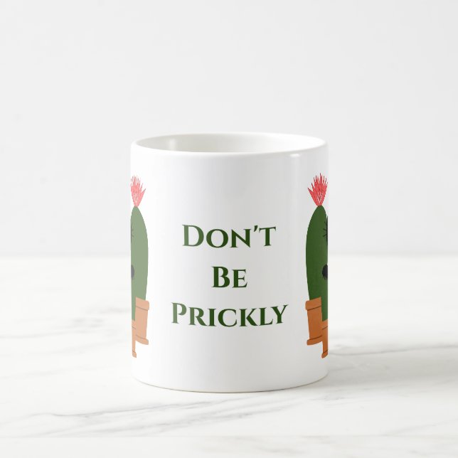 Rolig Kaktus Var Inte Kärv Anpassad Text Kaffemugg (Center)