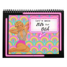 Rolig kalender för henne present vän retro vintage