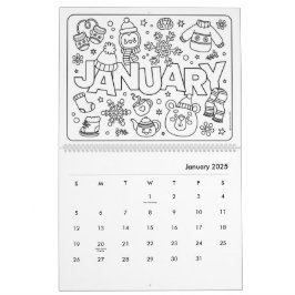 Rolig Kalender för Utmärkning med Färg