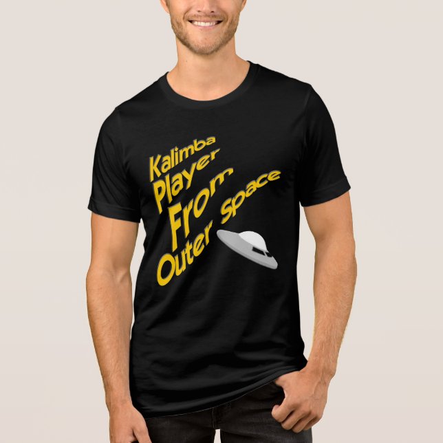 Rolig Kalimba och UFO  T Shirt (Framsida)