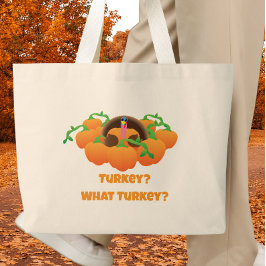 Rolig kalkon på Thanksgiving Jumbo Tygkasse
