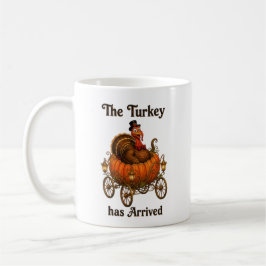 Rolig Kalkon Pumpa Thanksgiving Kaffemugg
