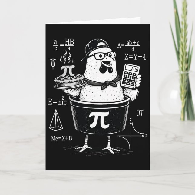 Rolig kalkylator för kycklingpannor Matematiklärar Kort (Framsida)