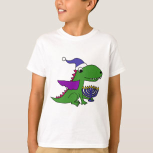 Rolig kall lycklig Hanukkah för drake och för Tee Shirt