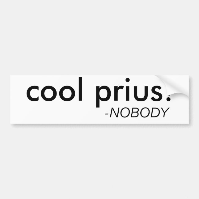 Rolig "kalla Prius" bildekal (Framsidan)