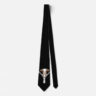 Rolig kalv av Texas Longhorn Peek Slips