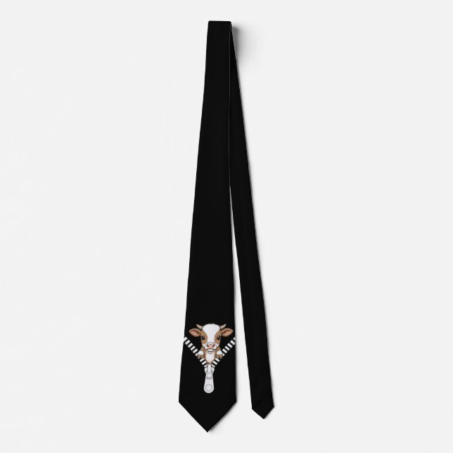Rolig kalv av Texas Longhorn Peek Slips (Framsida)