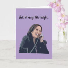 Rolig Kamala Harris telefonkort Kort