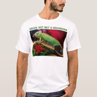 Rolig Kameleont Grön Men Inte Grönskollig T Shirt