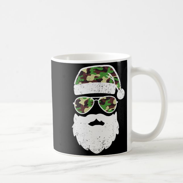 Rolig Kamouflage Jul Pyjamas Rolig Kamouflage Matc Kaffemugg (Höger)