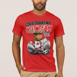 Rolig Kanada-fotbollströja med älg för fans T Shirt