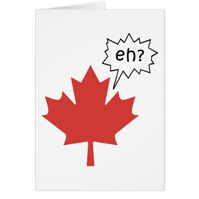 Rolig kanadensare hälsningskort (Framsidan)