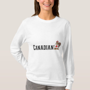 Rolig kanadensisk bäver t-shirt