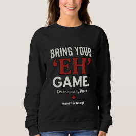 Rolig kanadensisk Bring Your Eh Game Retrodesign T Shirt