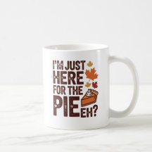 Rolig kanadensisk Thanksgiving Paj 'Eh' Retro Höst