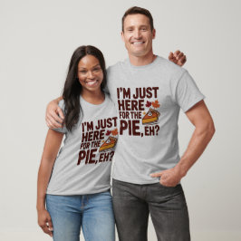 Rolig kanadensisk Thanksgiving Paj 'Eh' Retro Höst T Shirt