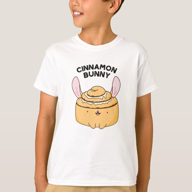 Rolig Kanelkanin Puns om Kanelbulle T Shirt (Framsida)