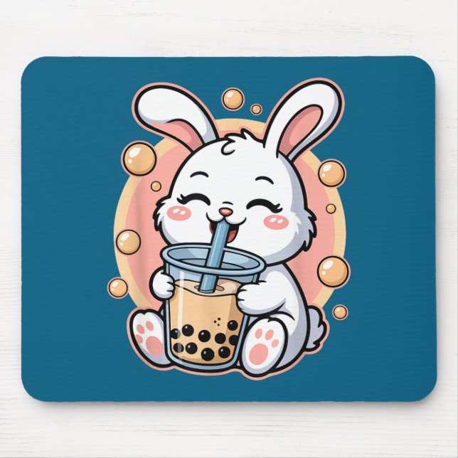 Rolig Kanin Boba Te Bubbel Te Musmatta (Framsidan)