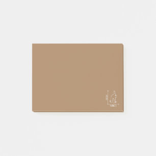 Rolig kanin eller anka, vilda djur diptyk post-it block