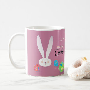 Rolig kanin för glad påsk kaffemugg