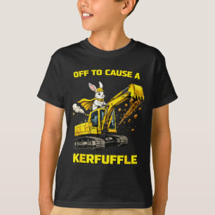 Rolig Kanin Grävmaskin Ska Orsaka Kaos Rolig Konst T Shirt