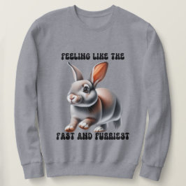 Rolig kanin kanin lång ärmad tröja