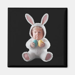 Rolig kanin påsk Trump meme Glad påsk Magnet