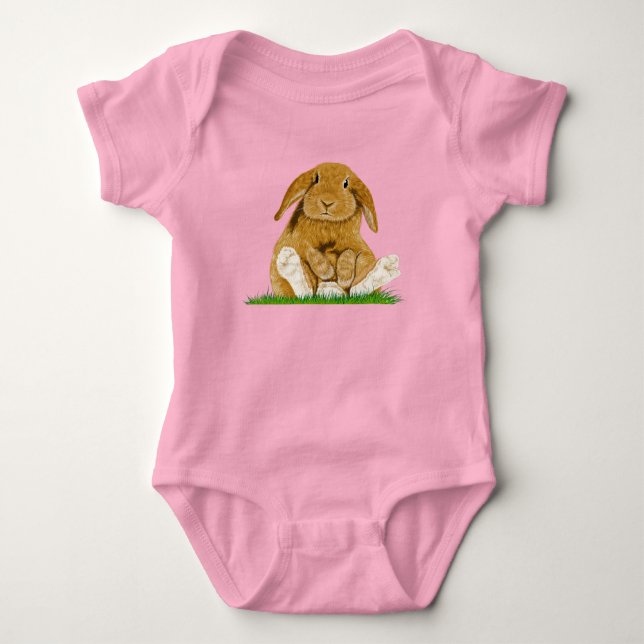 Rolig kanin t shirt (Framsida)