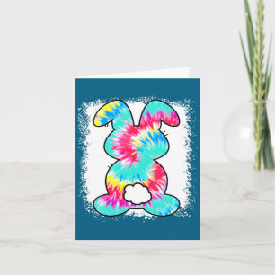 Rolig kanin Tie Dye båge Kort