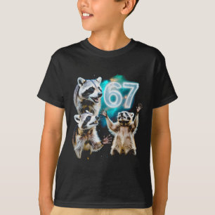 Rolig Kaotisk Tvättbjörn Ylar På 67 Kosmisk Sex Sj T Shirt
