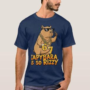 Rolig Kapybara är Så Rizzy Meme 67 rolig T Shirt