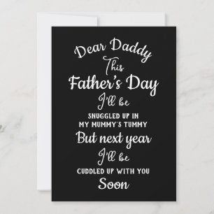 Rolig Kära Pappa Denna Fars Dag Blivande Föräldrar Julkort