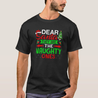 Rolig Kära Tomte De är de Stygga Familjen T Shirt