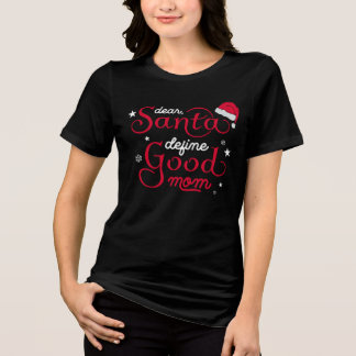 Rolig Kära Tomte God Mamma Jul T Shirt