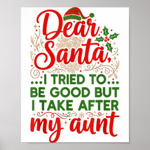 Rolig Kära Tomte Jag Försökte Vara Snäll Men Jag T Poster