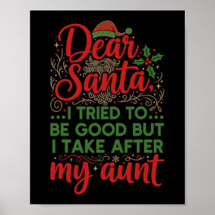Rolig Kära Tomte Jag Försökte Vara Snäll Men Jag T Poster