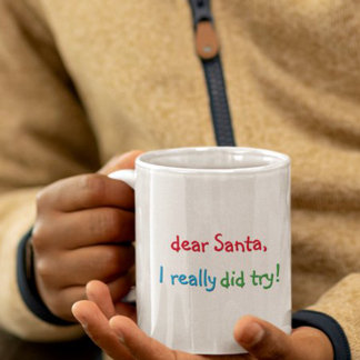 Rolig Kära Tomte Jag Försökte Verkligen Barns Varm Kaffemugg