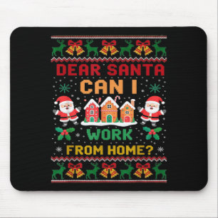 Rolig Kära Tomte Kan Jag Arbeta Hemifrån Fula Jul Musmatta