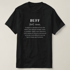 Rolig karaktärsdefinition med vit text t shirt